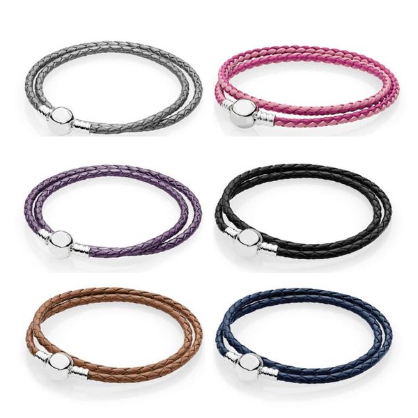 authentic 925 sterling silver original single moments leather cord charm clasp bangle fit europe bracelets women jewelry, Golden;silver
authentic 925 sterling silver original single moments leather cord charm clasp bangle fit europe bracelets women jewelry, Golden;silver