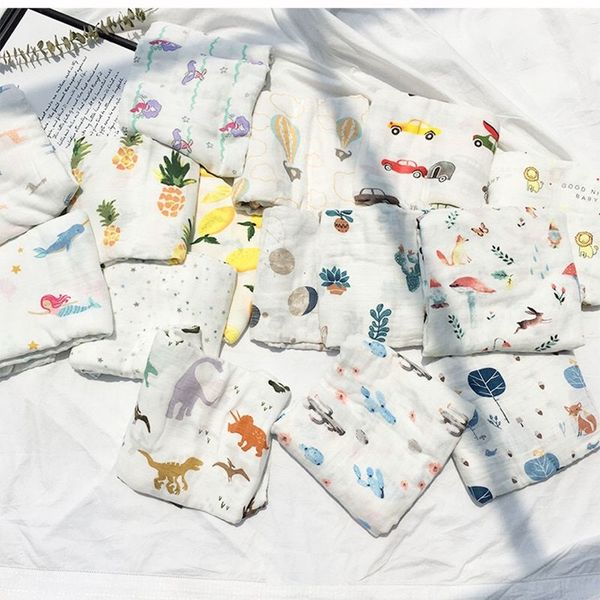 1pc muslin 100% cotton baby swaddles soft newborn blankets bath gauze infant wrap sleepsack stroller cover play mat
1pc muslin 100% cotton baby swaddles soft newborn blankets bath gauze infant wrap sleepsack stroller cover play mat