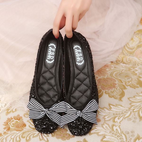 spring summer bow women single shoes flat heel soft bottom ballet work flats shoes woman tenis feminino zapatillas w33-80, Black
spring summer bow women single shoes flat heel soft bottom ballet work flats shoes woman tenis feminino zapatillas w33-80, Black