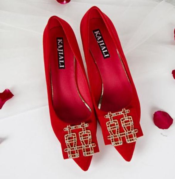 2019 women's shoes in spring and autumn with new style middle heel coarse heel pointed end suede @226, Black
2019 women's shoes in spring and autumn with new style middle heel coarse heel pointed end suede @226, Black