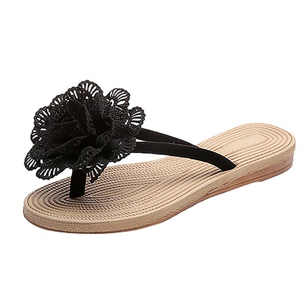 sagace fashion women summer bohemian flats flip flops flower ethnic style beach slipper non-slip clip-toe casual slip on slides, Black
sagace fashion women summer bohemian flats flip flops flower ethnic style beach slipper non-slip clip-toe casual slip on slides, Black