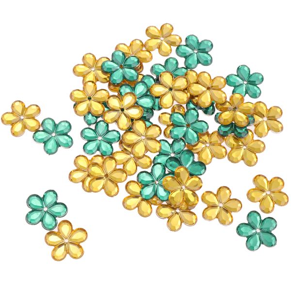 100 pieces diy artificial flower petal beads crafts clothes decor green & yellow mixed
100 pieces diy artificial flower petal beads crafts clothes decor green & yellow mixed