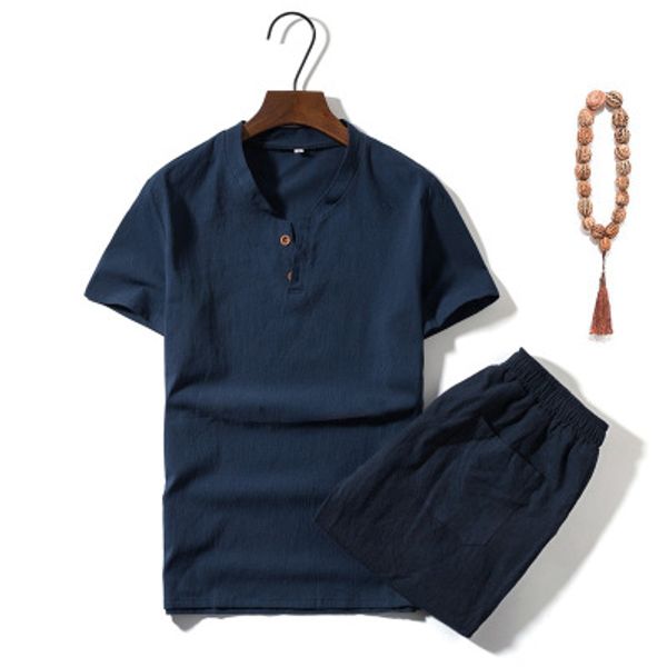 fashion summer mens linen suit thin chinese vintage style cotton short sleeve v-neck suit -5xl plus size, Gray 
fashion summer mens linen suit thin chinese vintage style cotton short sleeve v-neck suit -5xl plus size, Gray