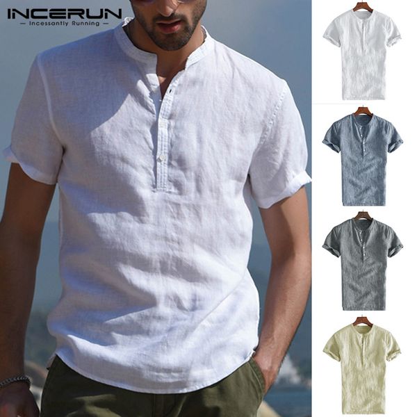 white shirts fashion 2019 pullovers social tee casual shirt dress stand collar slim fit 5xl short sleeve clothes camisas summer, White;black
white shirts fashion 2019 pullovers social tee casual shirt dress stand collar slim fit 5xl short sleeve clothes camisas summer, White;black