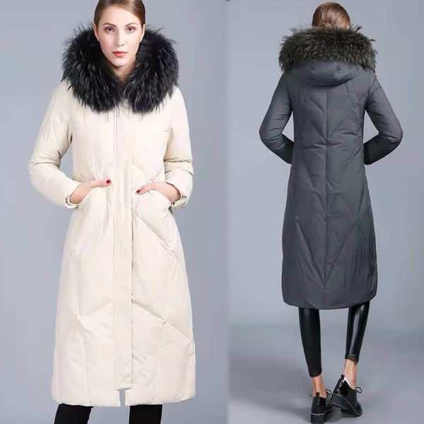 european and american brand fashion high-end women's coat thickened long style 18 new women's down jacket 90196, Black
european and american brand fashion high-end women's coat thickened long style 18 new women's down jacket 90196, Black
