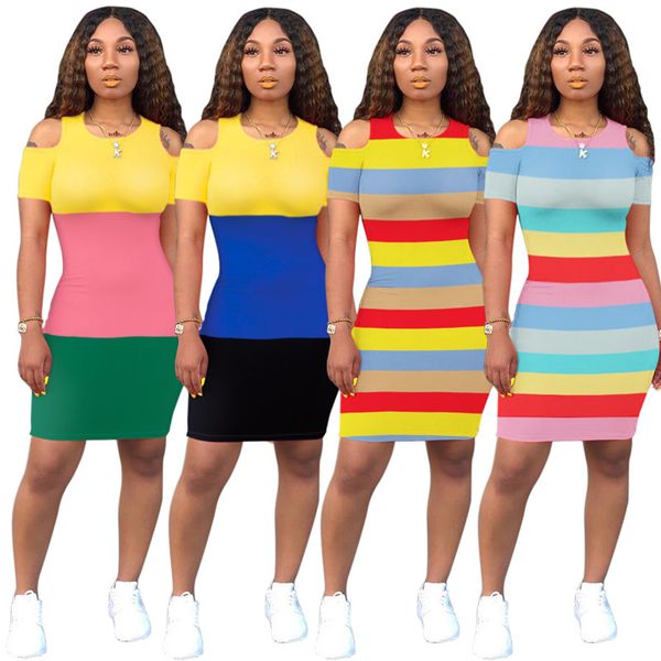 womens striped print dresses designer summer clothing panelled contrast color mini skirts short sleeve casual skinny t shirt derss 926, Black;gray
womens striped print dresses designer summer clothing panelled contrast color mini skirts short sleeve casual skinny t shirt derss 926, Black;gray