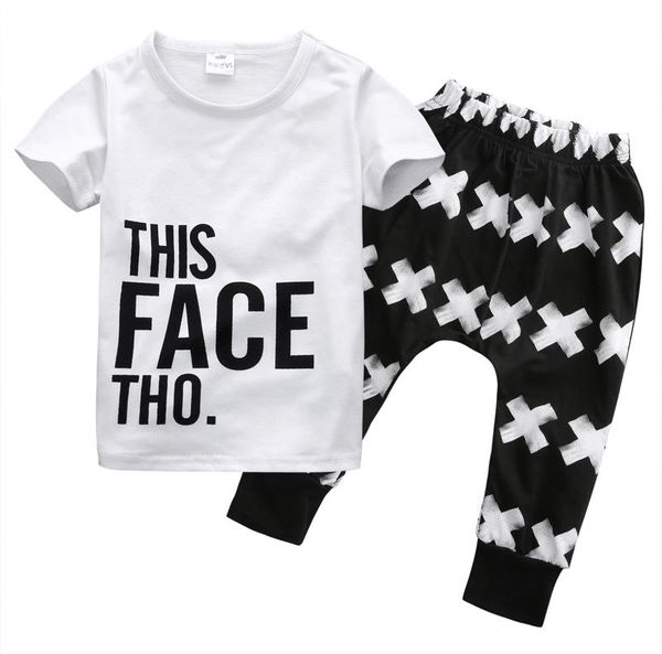 new 2019 summer girls boys children clothing set baby clothes short sleeve t-shirt pant kids casual clothes suit, White
new 2019 summer girls boys children clothing set baby clothes short sleeve t-shirt pant kids casual clothes suit, White