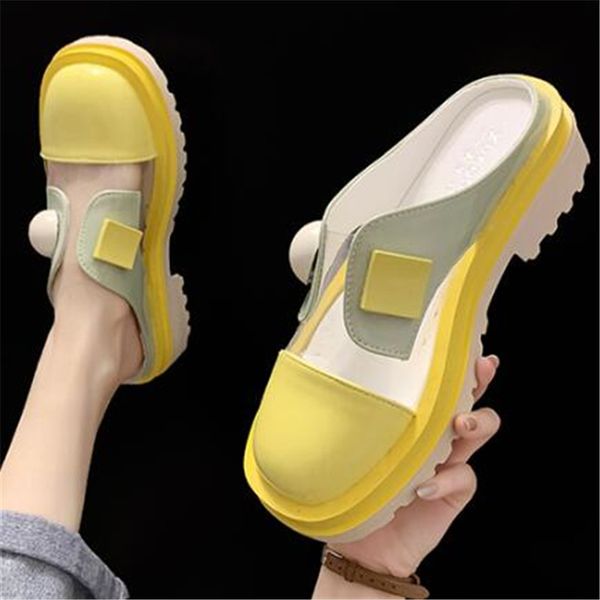 summer women mules chunky slippers platform designers fashion woman round toe leather wedges shoes ladies outside casual slide, Black
summer women mules chunky slippers platform designers fashion woman round toe leather wedges shoes ladies outside casual slide, Black