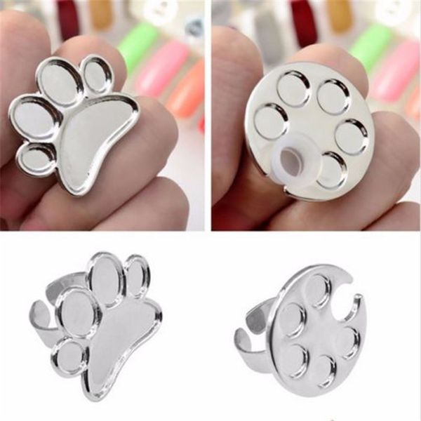 1pc finger nail art palette ring metal mixing mini finger ring plate acrylic uv gel polish cream foundation nail art equipment, Silver
1pc finger nail art palette ring metal mixing mini finger ring plate acrylic uv gel polish cream foundation nail art equipment, Silver