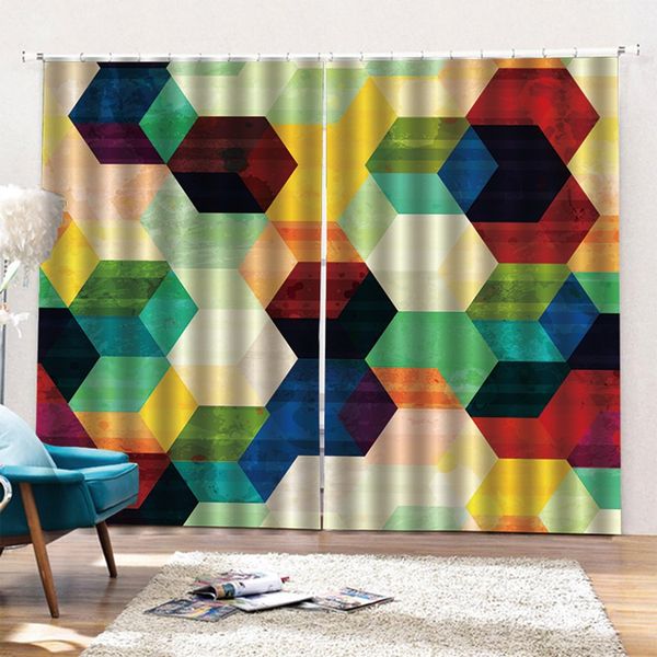 new style 3d curtain curtain durable drapes creative window blackout cortina home textile for livingroom bedroom