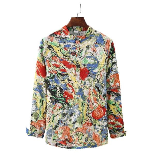 2020 fashion floral print linen shirt men long sleeve brand new casual streetwear mens beach hawaiian shirt, White;black
2020 fashion floral print linen shirt men long sleeve brand new casual streetwear mens beach hawaiian shirt, White;black