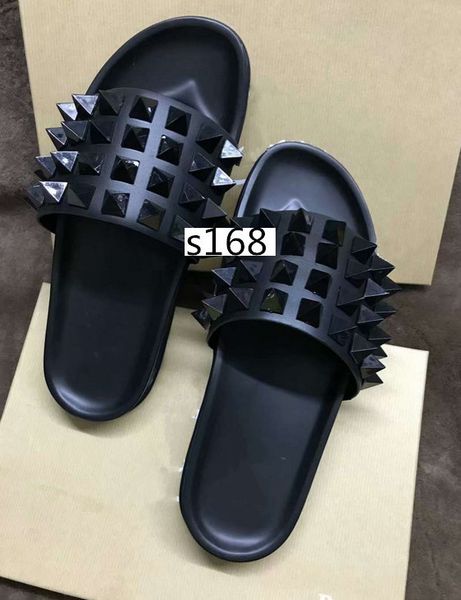 donna flat shoes designer luxury red bottoms shoes men's rivet spikes flat slipperswith boxs, Black
donna flat shoes designer luxury red bottoms shoes men's rivet spikes flat slipperswith boxs, Black