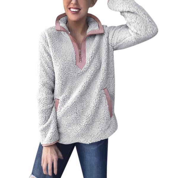 winter autumn jacket high collar long sleeve women sweater zipper fashion coat, Black
winter autumn jacket high collar long sleeve women sweater zipper fashion coat, Black