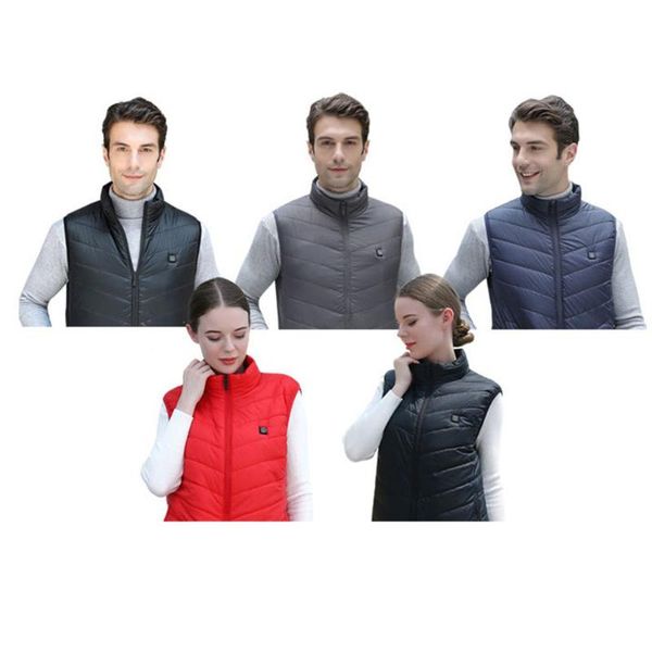 men's down & parkas winter warm electric heated vest women men riding skiing usb heating waistcoat keep thermal sleeveless jacket, Black
men's down & parkas winter warm electric heated vest women men riding skiing usb heating waistcoat keep thermal sleeveless jacket, Black
