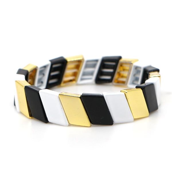kelitch casual unique fashion bracelets handmade enamel tile stacking stretch wrap bracelets elastic cuff chain, Black
kelitch casual unique fashion bracelets handmade enamel tile stacking stretch wrap bracelets elastic cuff chain, Black