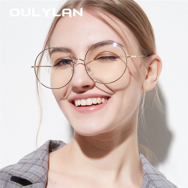 oulylan oversized glasses frame women round style transparent metal glasses spectacle vintage black optical eyeglasses frames, Silver
oulylan oversized glasses frame women round style transparent metal glasses spectacle vintage black optical eyeglasses frames, Silver