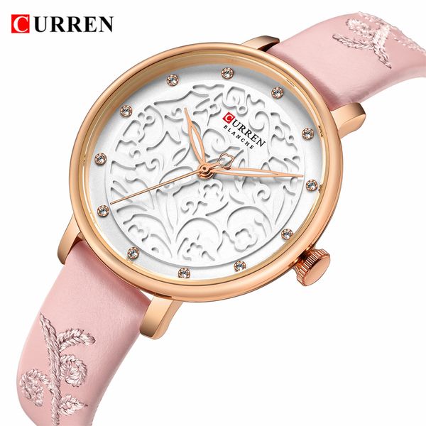 2019 curren brand women luxury quartz watches unique creative ladies dress wristwatches leather strap flower dial watch pink, Slivery;brown
2019 curren brand women luxury quartz watches unique creative ladies dress wristwatches leather strap flower dial watch pink, Slivery;brown