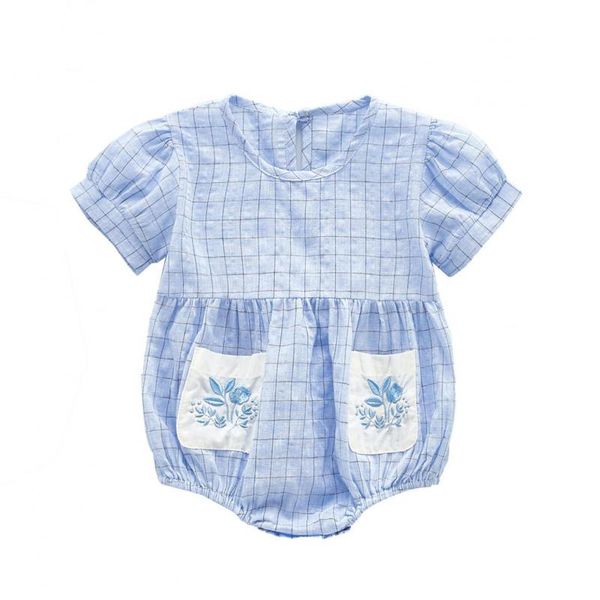 newborn baby girl bodysuit kids cotton short sleeve jumpsuit one-pieces infant plaid print baby girl clothes outfits, Blue
newborn baby girl bodysuit kids cotton short sleeve jumpsuit one-pieces infant plaid print baby girl clothes outfits, Blue