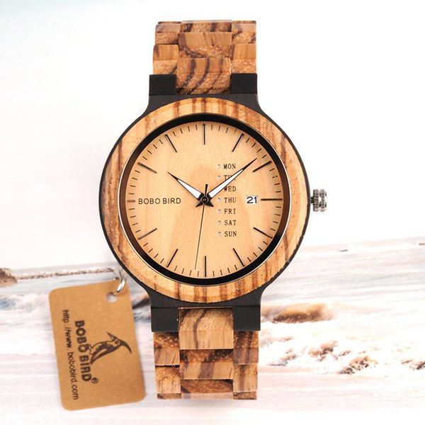 lintimes wooden men quartz watch with calendar pastorale wristwatch ornament gift, Slivery;brown
lintimes wooden men quartz watch with calendar pastorale wristwatch ornament gift, Slivery;brown