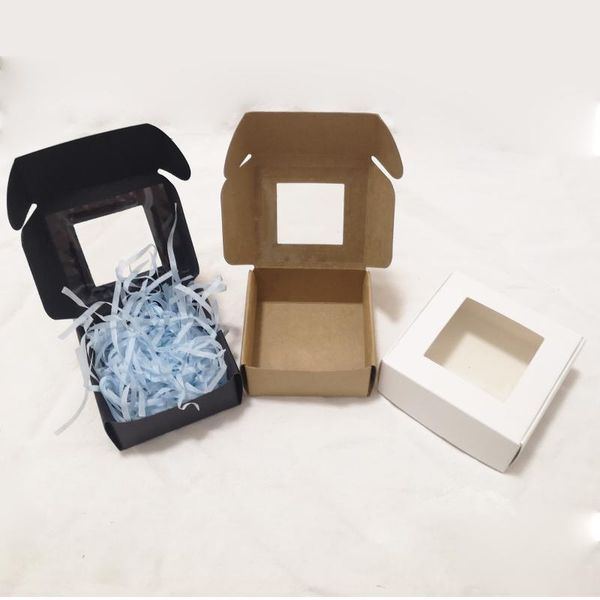5pcs 4 sizes small kraft paper box transparent pvc window soap boxes jewelry gift packaging box wedding favors candy
5pcs 4 sizes small kraft paper box transparent pvc window soap boxes jewelry gift packaging box wedding favors candy