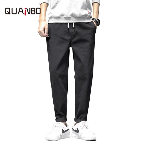 2019 autumn spring new black jeans men fashion hip hop elastic waist street wear ankle -length denim pants loose trousers, Blue
2019 autumn spring new black jeans men fashion hip hop elastic waist street wear ankle -length denim pants loose trousers, Blue
