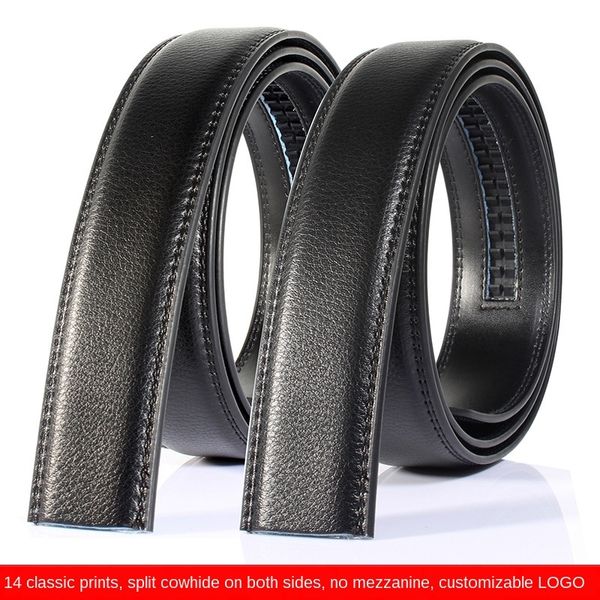 men's leather second layer non-sand automatic belt pure cowhide belt headless 14-stripe zx-1, Black;brown
men's leather second layer non-sand automatic belt pure cowhide belt headless 14-stripe zx-1, Black;brown