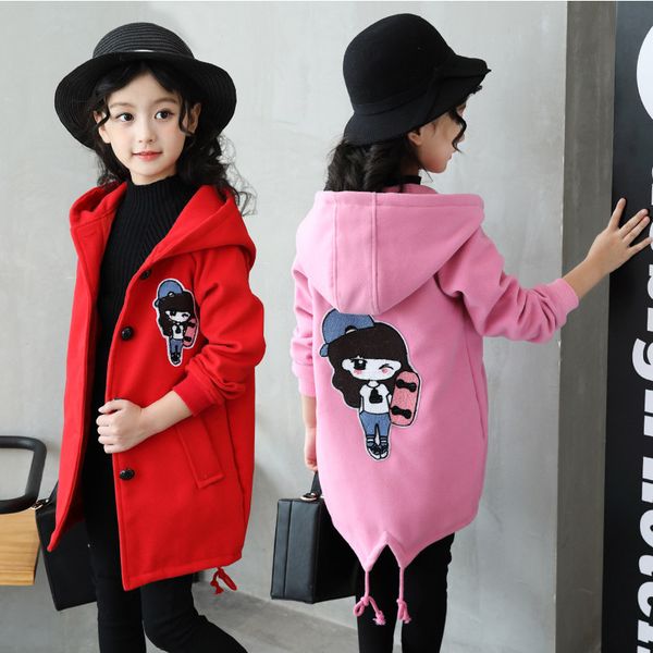 children's cartoon wool blends clothing new winter coat girl coat woolen korean version thick child hoodies coat, Blue;gray
children's cartoon wool blends clothing new winter coat girl coat woolen korean version thick child hoodies coat, Blue;gray