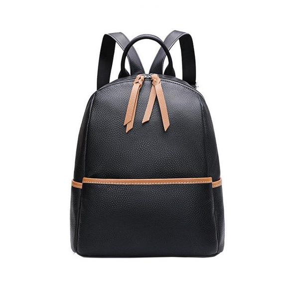 women backpack 2019 genuine leather female backpack fashion solid casual zipper ladies leather bag black color
women backpack 2019 genuine leather female backpack fashion solid casual zipper ladies leather bag black color