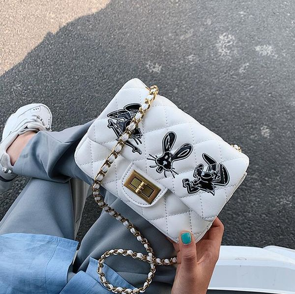 diamond lattice chain shoulder bags designer luxury women handbags cartoon rabbit crossbody bag
diamond lattice chain shoulder bags designer luxury women handbags cartoon rabbit crossbody bag