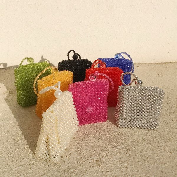 acrylic beaded clear messenger bag small square portable cute woven bag pearl vintage handmade lipstick holiday handbags
acrylic beaded clear messenger bag small square portable cute woven bag pearl vintage handmade lipstick holiday handbags