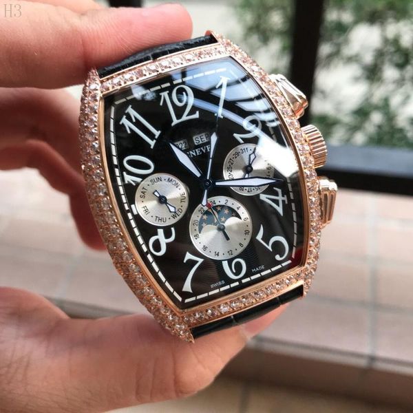 luxury white gold display brown leather moonphase fashion blue hand skeleton waterproof men automatic mechanical watch, Slivery;brown
luxury white gold display brown leather moonphase fashion blue hand skeleton waterproof men automatic mechanical watch, Slivery;brown