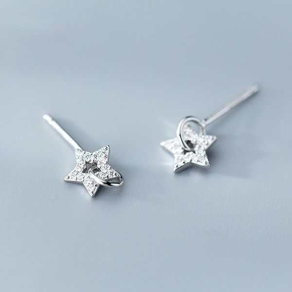 real 925 sterling silver rose gold-color star stud earrings for women sterling-silver-jewelry small studs earring, Golden;silver
real 925 sterling silver rose gold-color star stud earrings for women sterling-silver-jewelry small studs earring, Golden;silver