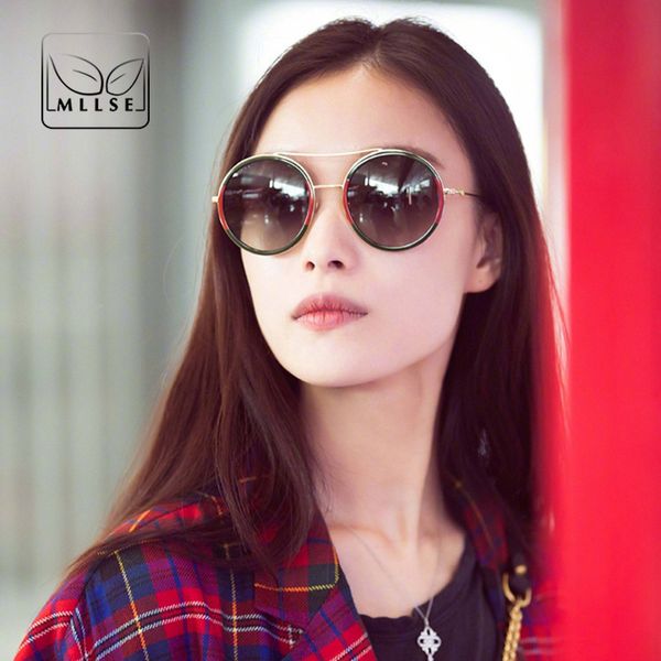 mllse brand neutral sunglasses women stylish round double beam mirror frame sunglasses elegant personality uv400 female eye wear, White;black
mllse brand neutral sunglasses women stylish round double beam mirror frame sunglasses elegant personality uv400 female eye wear, White;black