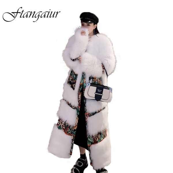 ftangaiur 2019 winter import white fur coat whole skin minority style female weave coat x-long natural fur coats, Black
ftangaiur 2019 winter import white fur coat whole skin minority style female weave coat x-long natural fur coats, Black