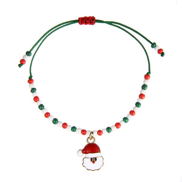 christmas gift cute santa claus charm bracelet red green white seed beads adjustable handmade bracelet for kids unisex, Black
christmas gift cute santa claus charm bracelet red green white seed beads adjustable handmade bracelet for kids unisex, Black