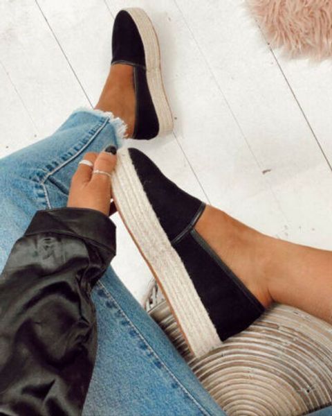 puimentiua faux suede espadrilles shoes slip-on casual loafers women platform flats sewing spring autumn ladies leopard shoes, Black
puimentiua faux suede espadrilles shoes slip-on casual loafers women platform flats sewing spring autumn ladies leopard shoes, Black