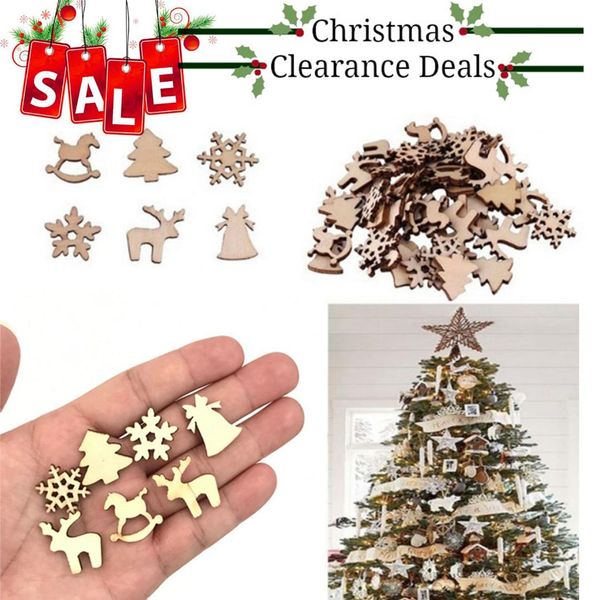100pcs/pack wooden christmas decorations mini tree ornaments santa claus snowman deer xmas party decorations
100pcs/pack wooden christmas decorations mini tree ornaments santa claus snowman deer xmas party decorations