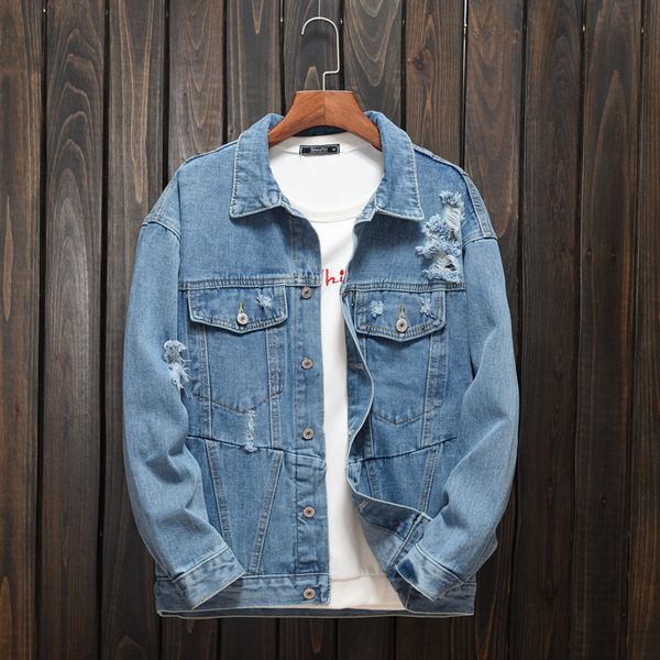 slim jeans jacket for male hip hop high street sprint autumn hole punk style letter embroidered denim jacket men coat streetwear, Black;brown
slim jeans jacket for male hip hop high street sprint autumn hole punk style letter embroidered denim jacket men coat streetwear, Black;brown