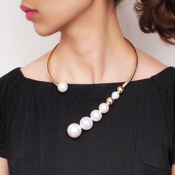 fashion pearl choker necklace birthday gifts for women bride wedding necklaces punk girls jewelry party, Golden;silver
fashion pearl choker necklace birthday gifts for women bride wedding necklaces punk girls jewelry party, Golden;silver