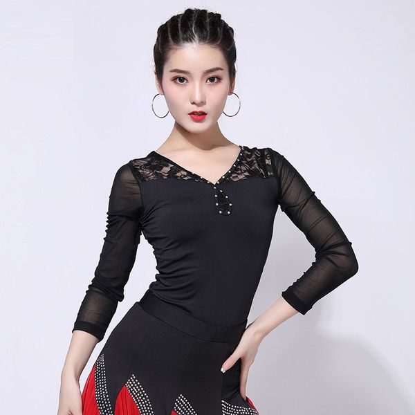 h2651 lady latin dance costumes women spring dancing clothing female square dance professional competition clothes, Black;red
h2651 lady latin dance costumes women spring dancing clothing female square dance professional competition clothes, Black;red