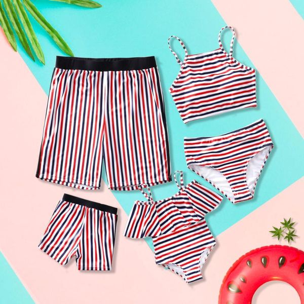 striped swimsuits family matching clothes mother daughter bikini swimwear father son swim shorts mommy dad and me outfits look, Blue
striped swimsuits family matching clothes mother daughter bikini swimwear father son swim shorts mommy dad and me outfits look, Blue