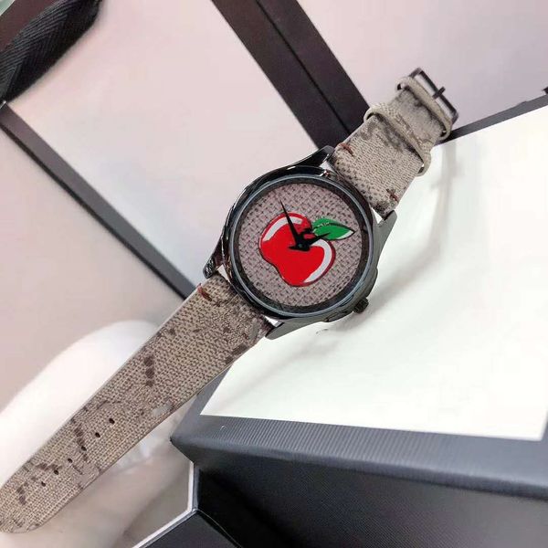 sell new fashion watch 38mm apple dial canvas strap quartz watch, Slivery;brown
sell new fashion watch 38mm apple dial canvas strap quartz watch, Slivery;brown