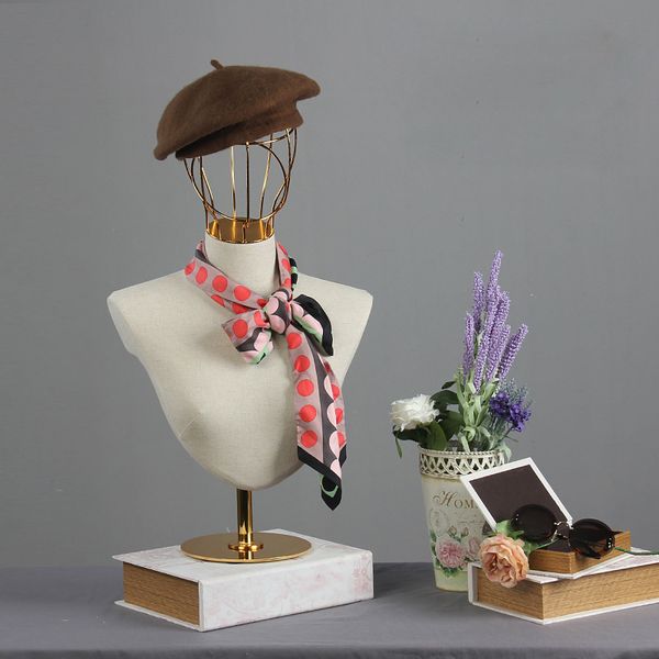 new style adjustable head mannequin torso model with base for hat scarf display, Khaki
new style adjustable head mannequin torso model with base for hat scarf display, Khaki