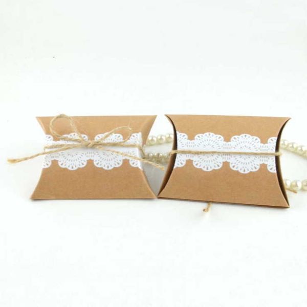 100pcs/lot wholesale gift box kraft paper packaging box pillow candy with rope christmas boxes 9x6.5x2.5cm
100pcs/lot wholesale gift box kraft paper packaging box pillow candy with rope christmas boxes 9x6.5x2.5cm