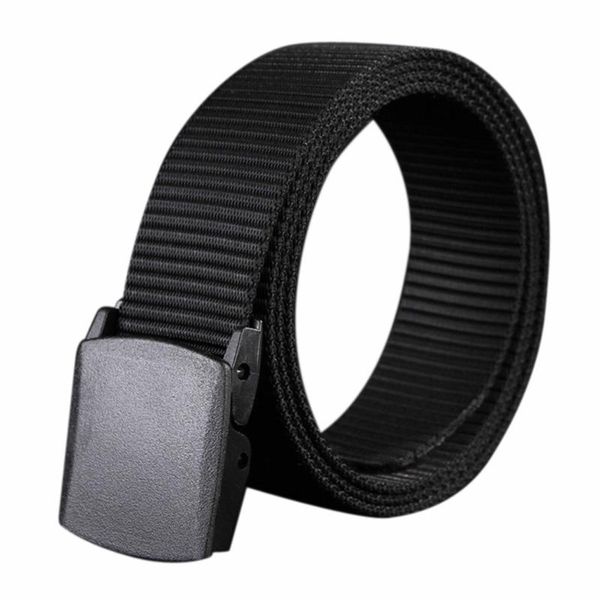 men belt 2020 women belts adjustable belt men outdoor travel tactical waist with plastic buckle for pants 120cm, Black;brown
men belt 2020 women belts adjustable belt men outdoor travel tactical waist with plastic buckle for pants 120cm, Black;brown