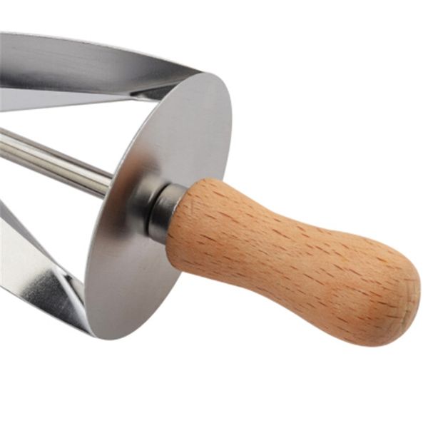1pcs stainless steel rolling cutter for making croissant bread wheel dough pastry knife wooden handle baking kitchen knife other bakeware
1pcs stainless steel rolling cutter for making croissant bread wheel dough pastry knife wooden handle baking kitchen knife other bakeware