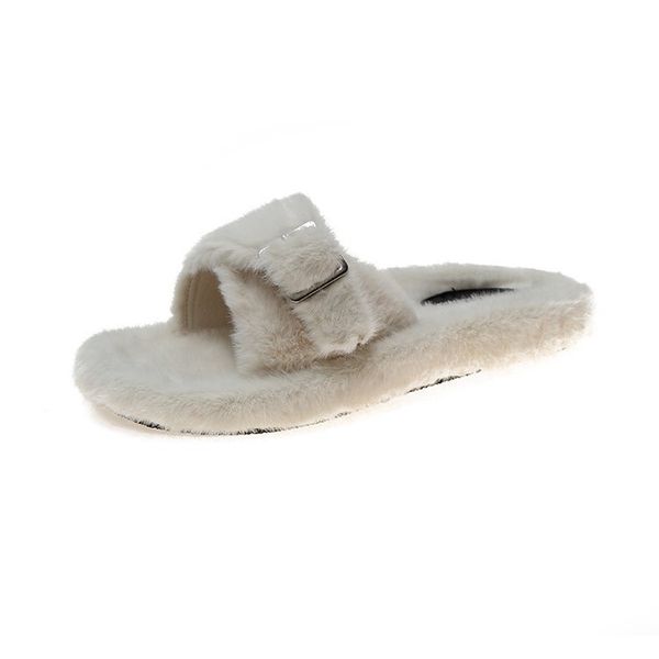 2019 autumn women's shoes slippers buckle strap solid fur round toe casual fashion flat heels all-match non-slip 35-40, Black
2019 autumn women's shoes slippers buckle strap solid fur round toe casual fashion flat heels all-match non-slip 35-40, Black