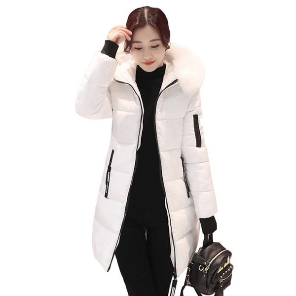 women's winter cotton clothes new fashion casual long down jacket coat slim hooded fur collar coat polyester down plus-size, Black
women's winter cotton clothes new fashion casual long down jacket coat slim hooded fur collar coat polyester down plus-size, Black
