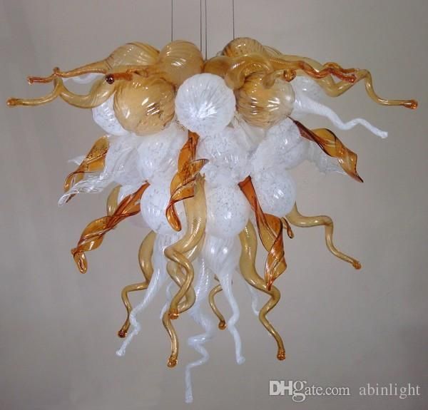 white and amber fashion art glass chandelier style hand blown glass led decoration chandelier from artist
white and amber fashion art glass chandelier style hand blown glass led decoration chandelier from artist