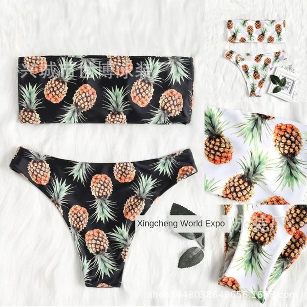 2019 bra pineapple split women's 2019 bra bikini pineapple bikini split swimsuit women's swimsuit, White;black
2019 bra pineapple split women's 2019 bra bikini pineapple bikini split swimsuit women's swimsuit, White;black